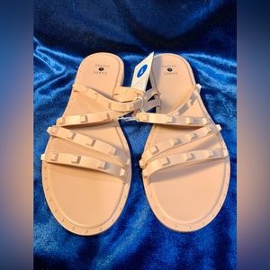 ♥️NWT Shade & Shore Pastel Pink/Blush Studded Sandals